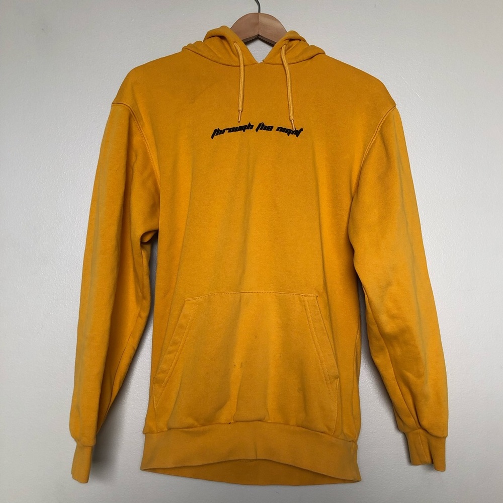 Gold/Yellow “Through The Night” Hoodie, XS || H&M